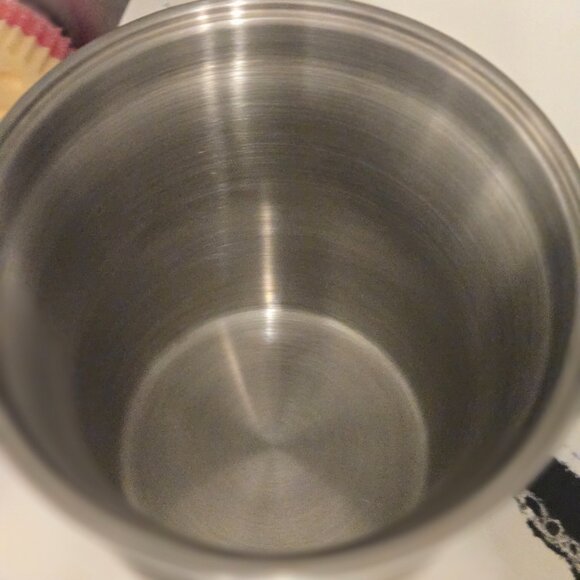 Calphalon Stainless Steel 3 Piece Ice Bucket with solid steel Lid - Picture 6 of 9